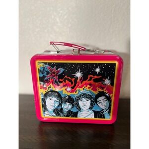 Stranger Things Metal Lunch Box Embossed Tin Neon Pink Demogorgon Netflix Series